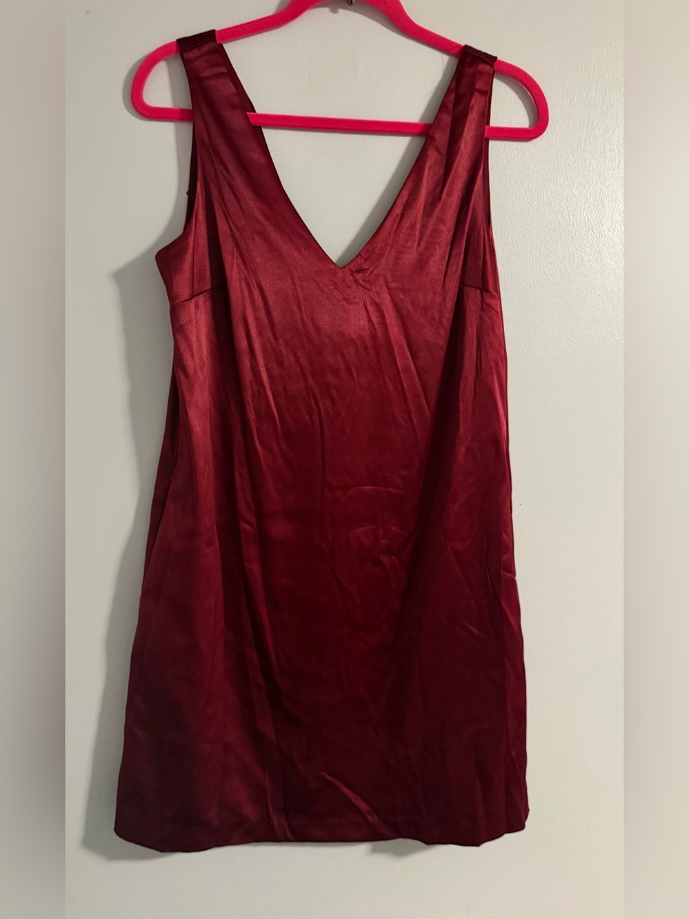 Wayf Deep Burgundy V-Neck Slip